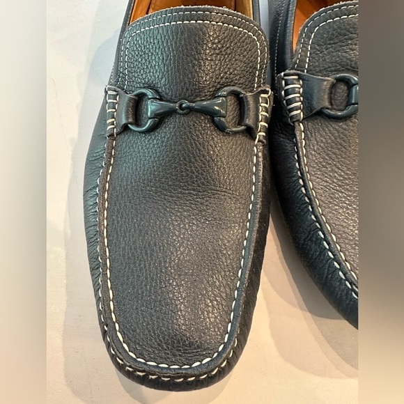 Mikekonos Handcrafted Navy Loafers Size 12